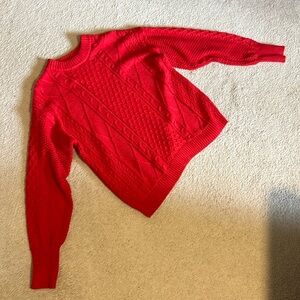 BNWT Free Assembly Size M Red Sweater